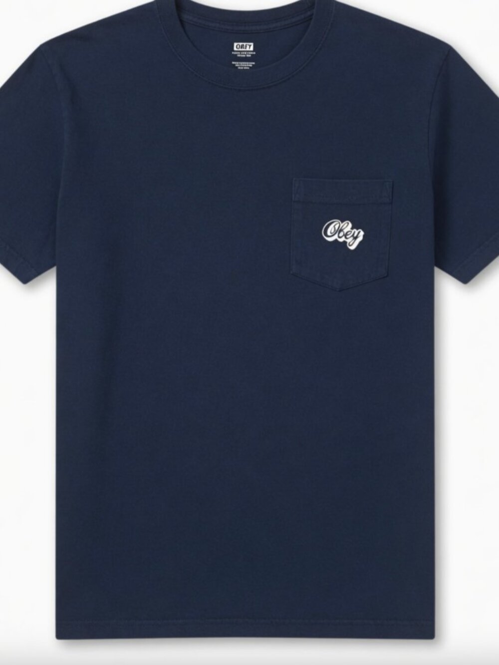 Men's Medium - Obey Navy Blue Logo T Shirt